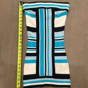 Bebe Striped Strapless Top or Minidress
